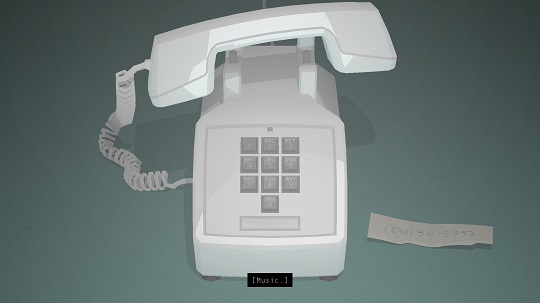 Un screenshot du jeu vidÃ©o kentucky route zero: on y voit un tÃ©lÃ©phone fixe.